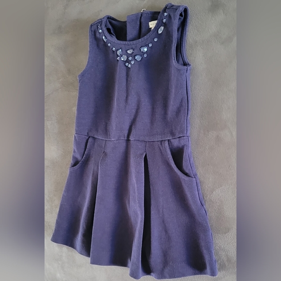 Baby Girls 3T Max Studio Navy Dress - Picture 2 of 6